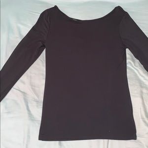 Aeropostale long sleeve open back shirt